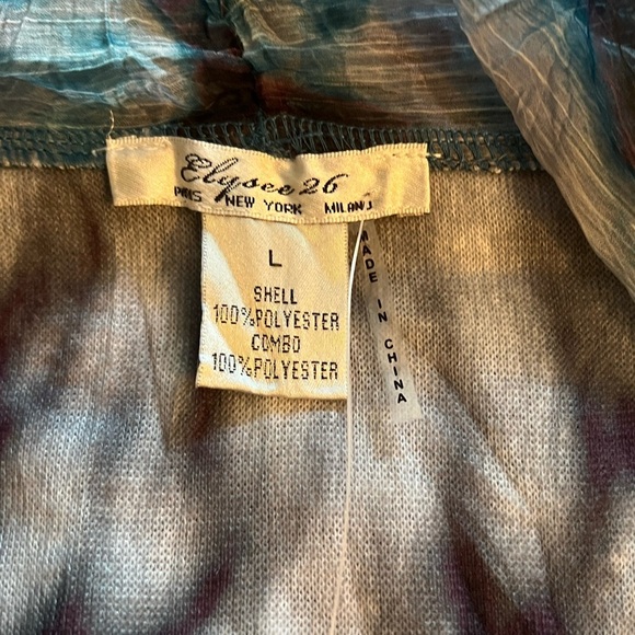 NWT Elysee 26 layered Boho Artsy layered top Crochet Vest Shirt Tunic Top Sz L - Picture 5 of 7